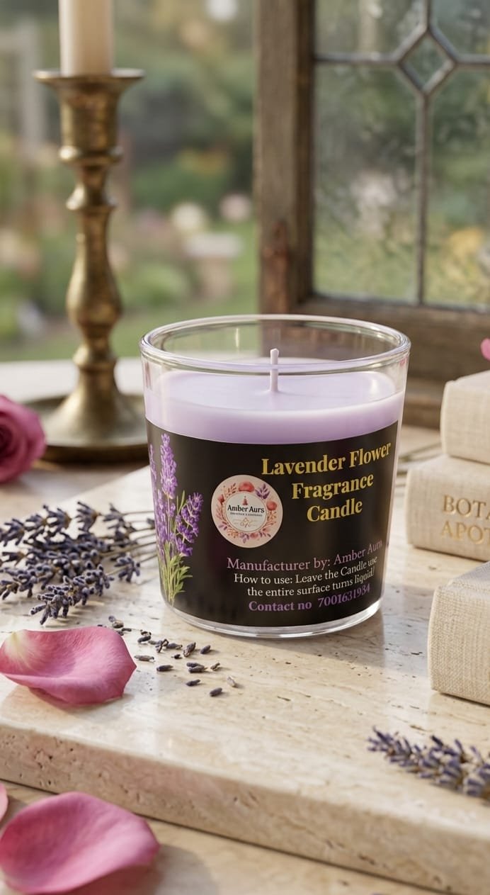 Lavender Scented Shot Glass Candle