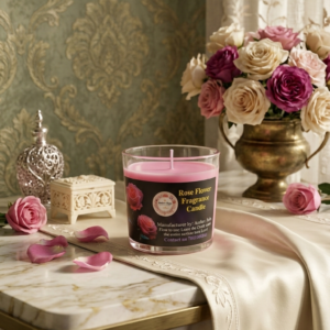 Rose Scented Shot Glass Candle