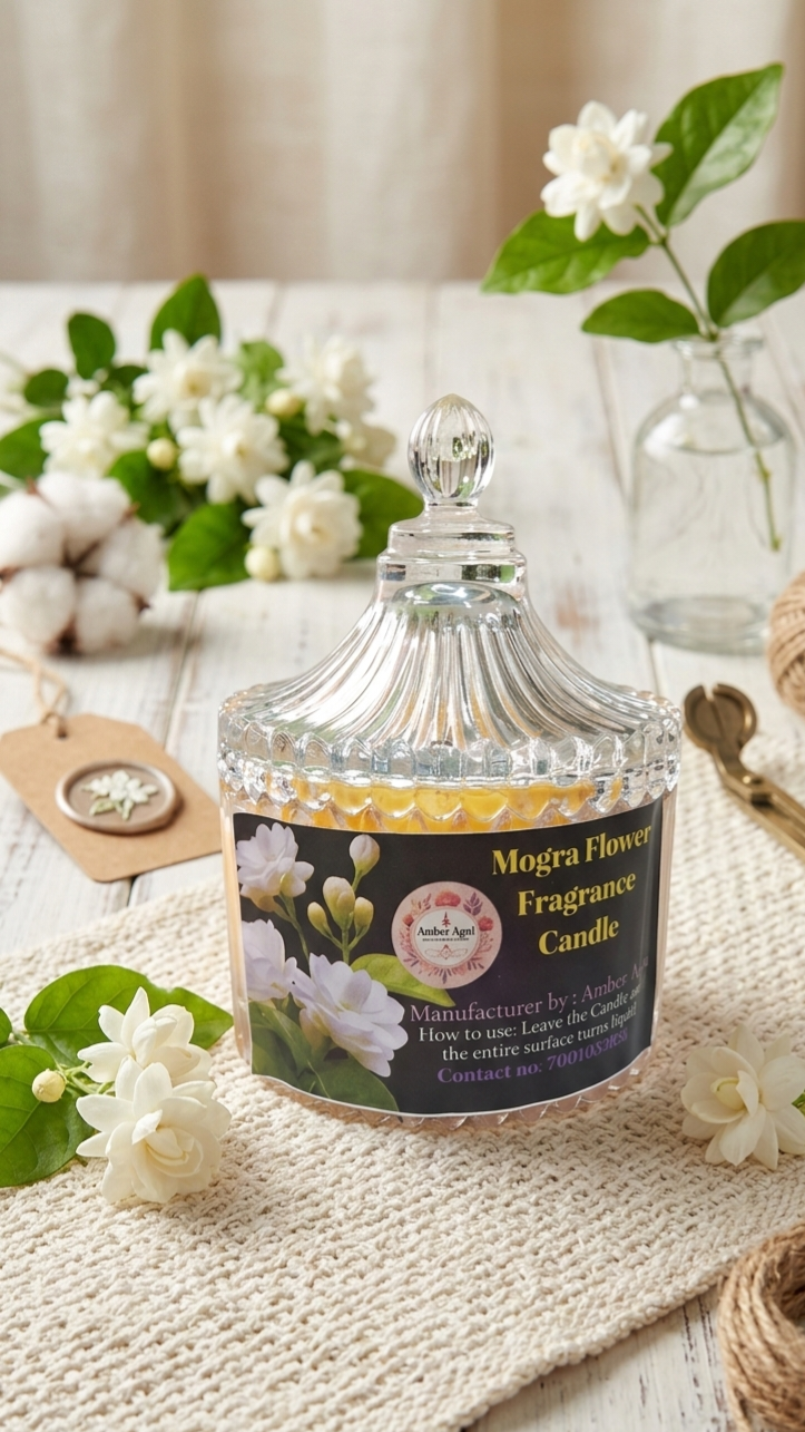 Crystal Jar Mogra Scented Candle