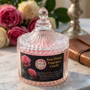 Rose Scented Crystal Jar Candle