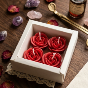 Rose Fragrance Floating Candle (Set of 4)