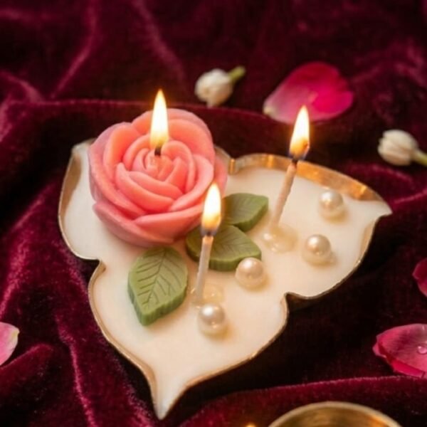 lotus scented urli candle