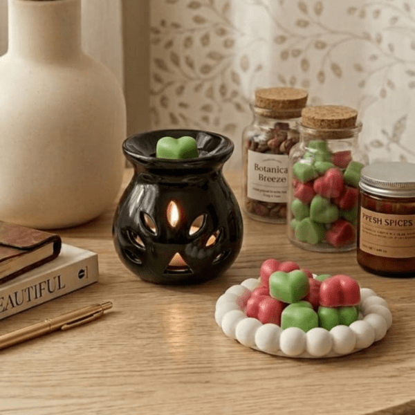 minted rose aromatic wax melt