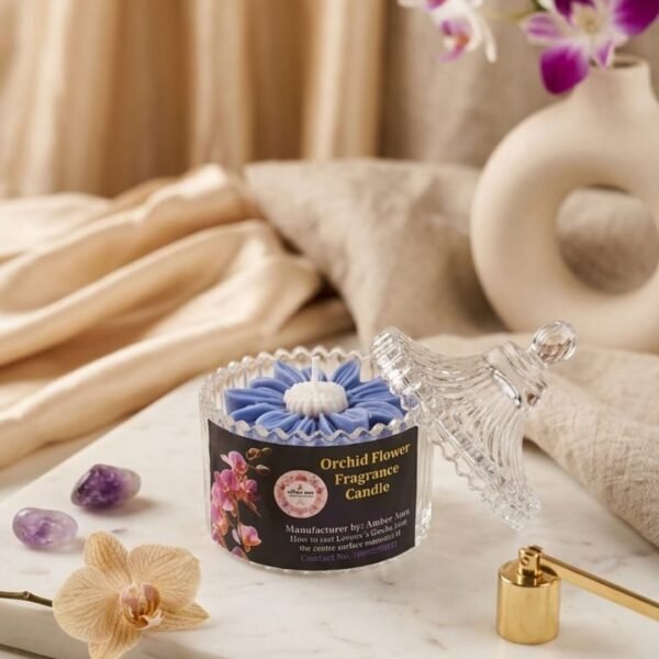 crystal jar small scented candle