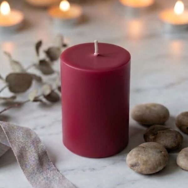 3 pillar scented candles