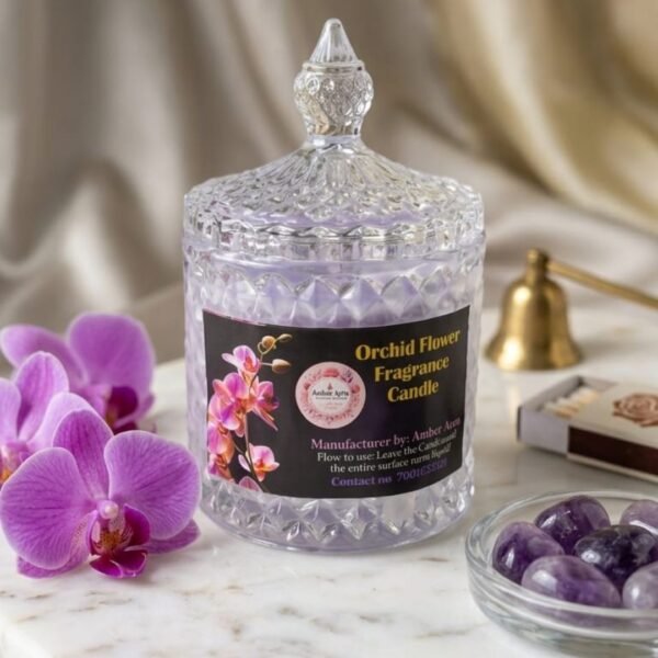 crystal jar big scented candle