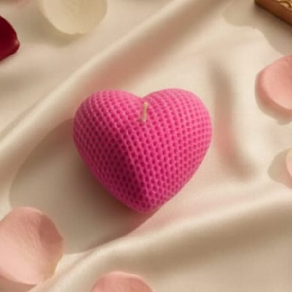 heart shaped scented candle